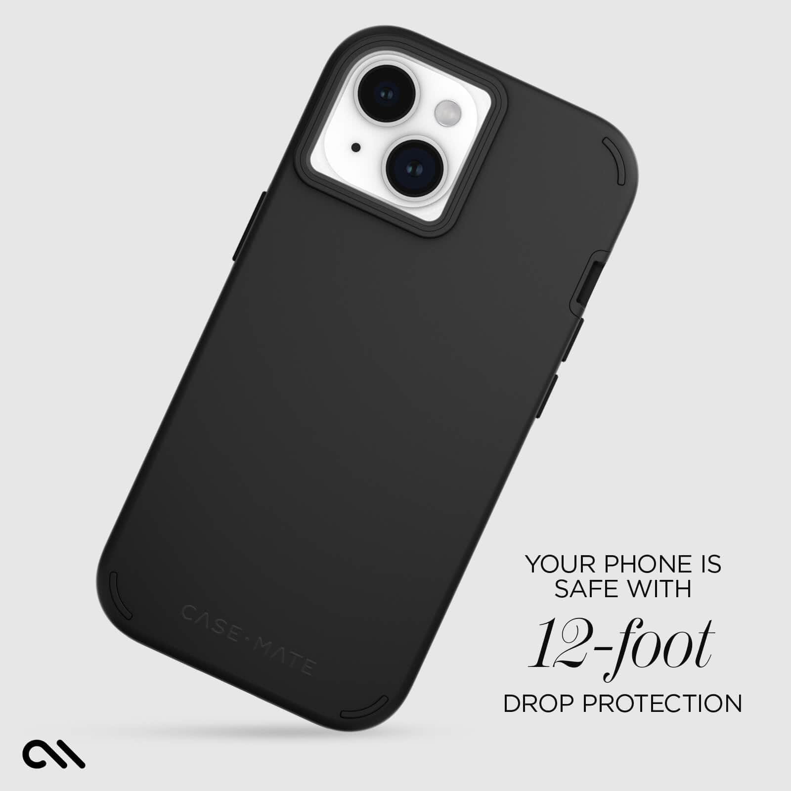 CASE-MATE Phone Cases Tough Duo Black coque iPhone 15 / 14 / 13 noire