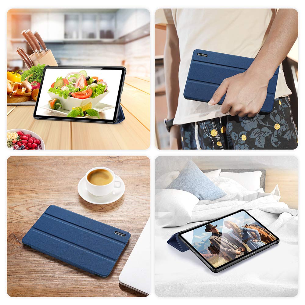 Dux Ducis Domo Series coque Huawei MatePad 10.4 bleue support