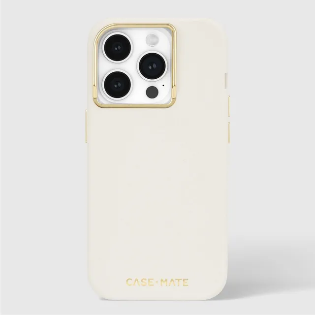 CASE-MATE Phone Cases Silicone Beige MagSafe coque iPhone 15 Pro beige antichute