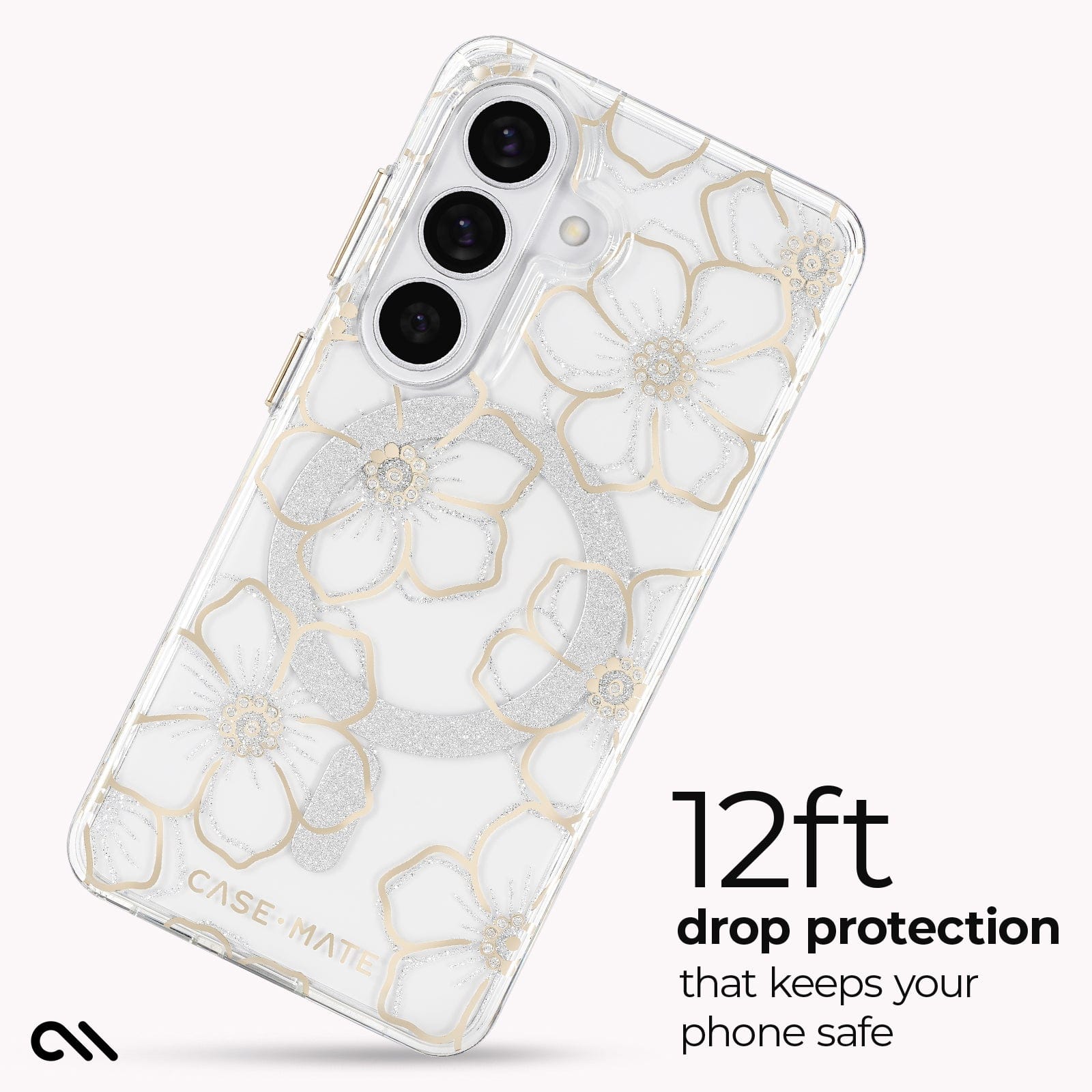 CASE-MATE Phone Cases Floral Gems with Magnet coque Galaxy S26 Floral Gems magnétique