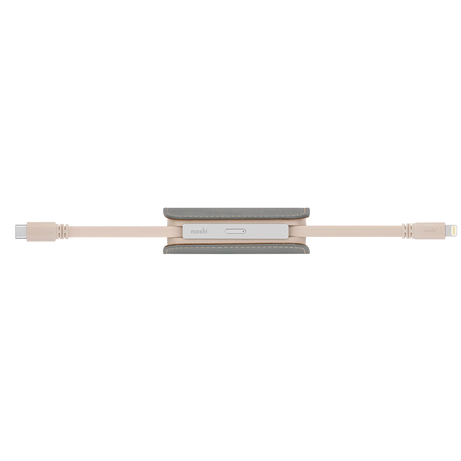 Moshi Chargers IonGo 10K Duo batterie externe 10 000 mAh rose, câbles intégrés