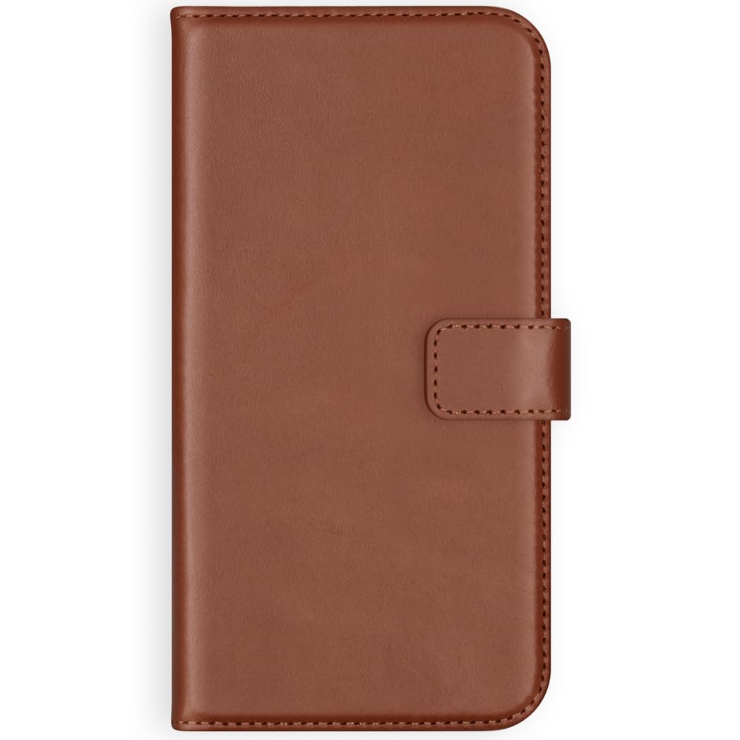 SELENCIA Étui à rabat Era cuir iPhone 12/12 Pro marron 3 cartes magnétique