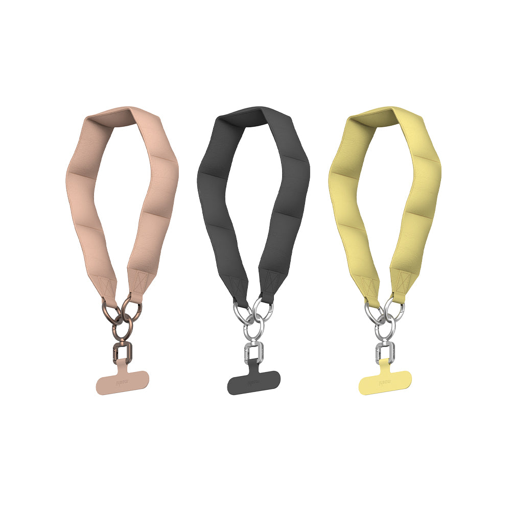 Moshi Accessories 3-in-1 Wrist/Body Strap with Adapter sangle téléphone Milktea Brown