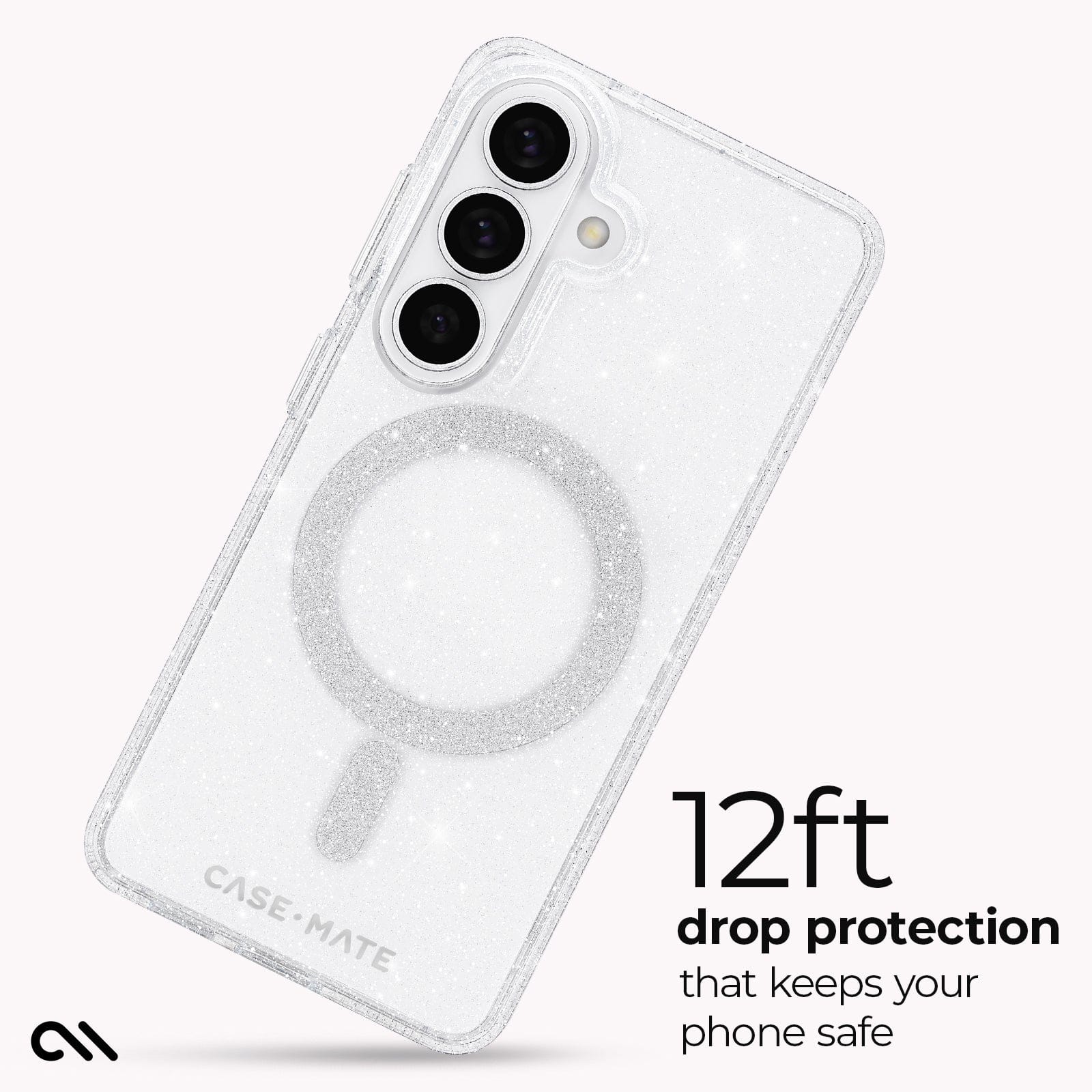 CASE-MATE Phone Cases Sheer Twinkle Silver coque argentée