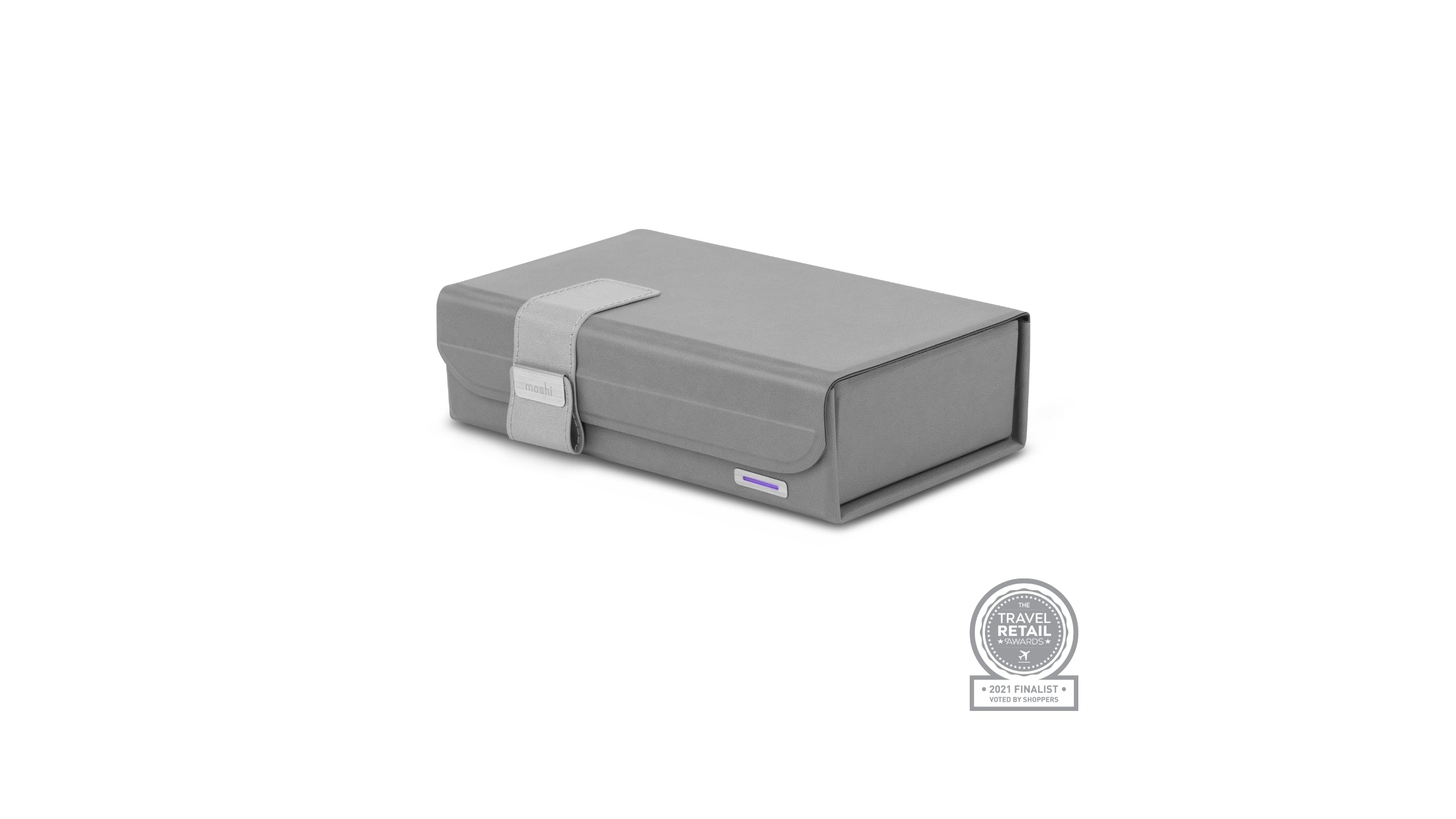 Moshi Wellness Deep Purple™ UV Sanitizer désinfecteur UV gris pliable