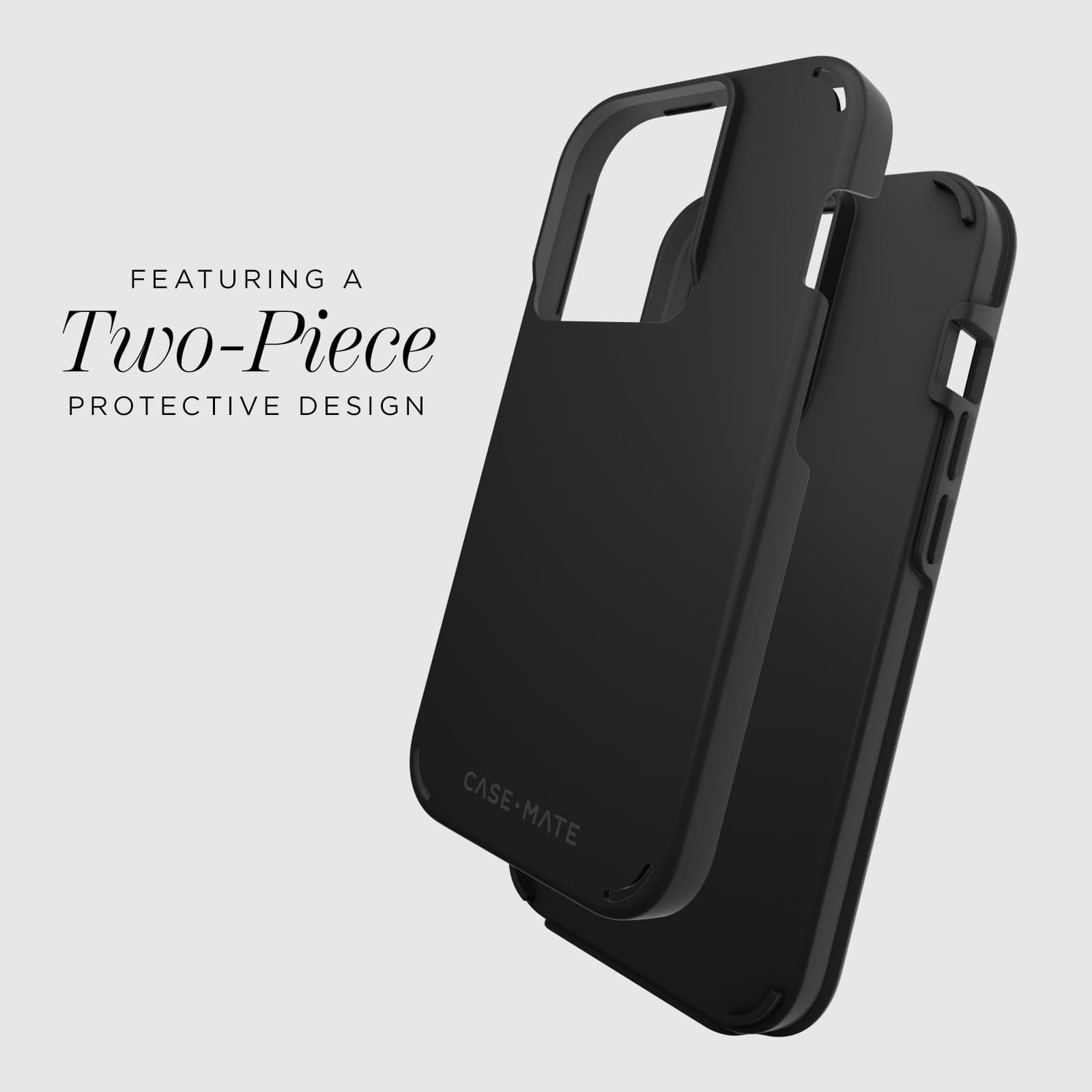 CASE-MATE Phone Cases Tough Duo coque iPhone 15 Pro noire antichoc