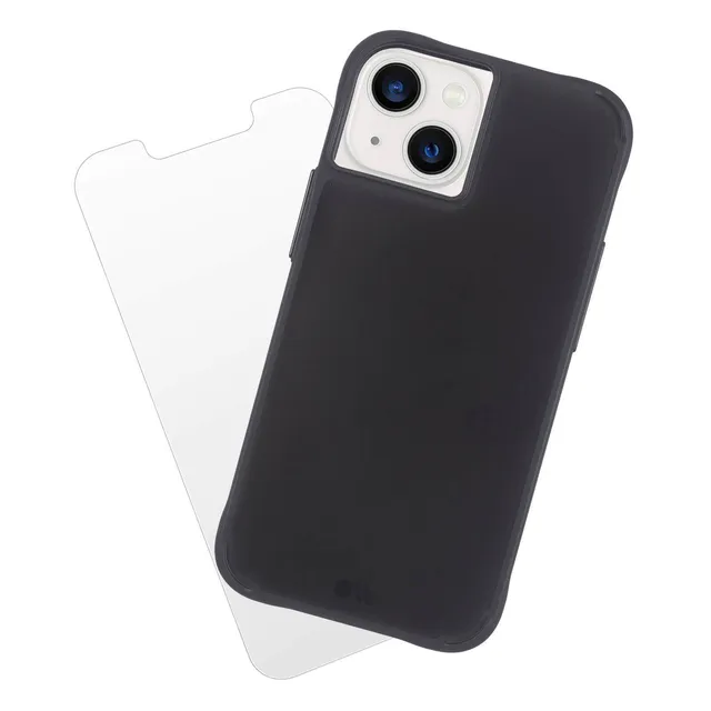 CASE-MATE Tough coque iPhone 13 noire avec protection écran antichoc