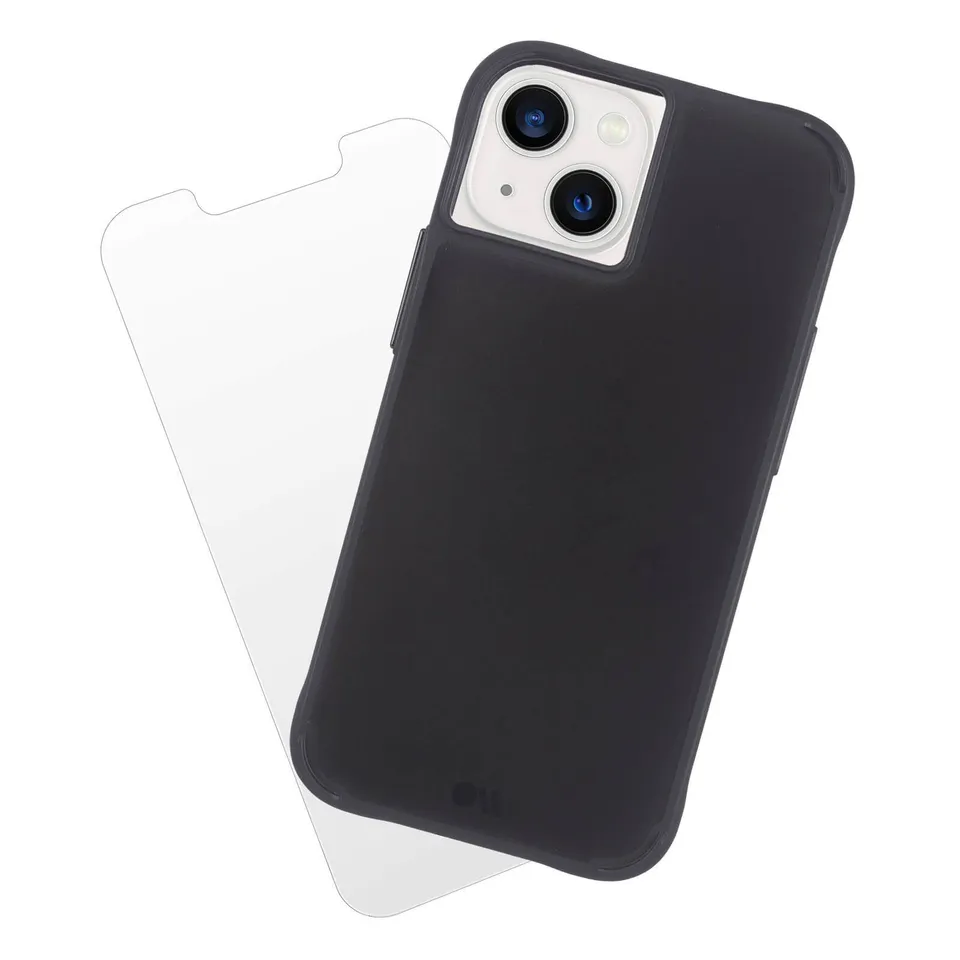 CASE-MATE Tough coque iPhone 13 noire avec protection écran antichoc