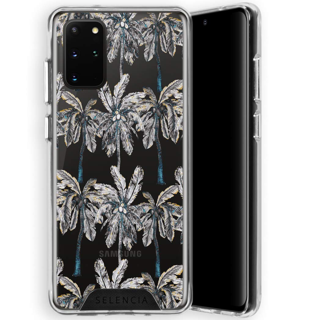 SELENCIA Coque arrière Zarya Feathers Samsung Galaxy A50/A30s Samsung Galaxy S20+ Palmtree antichoc
