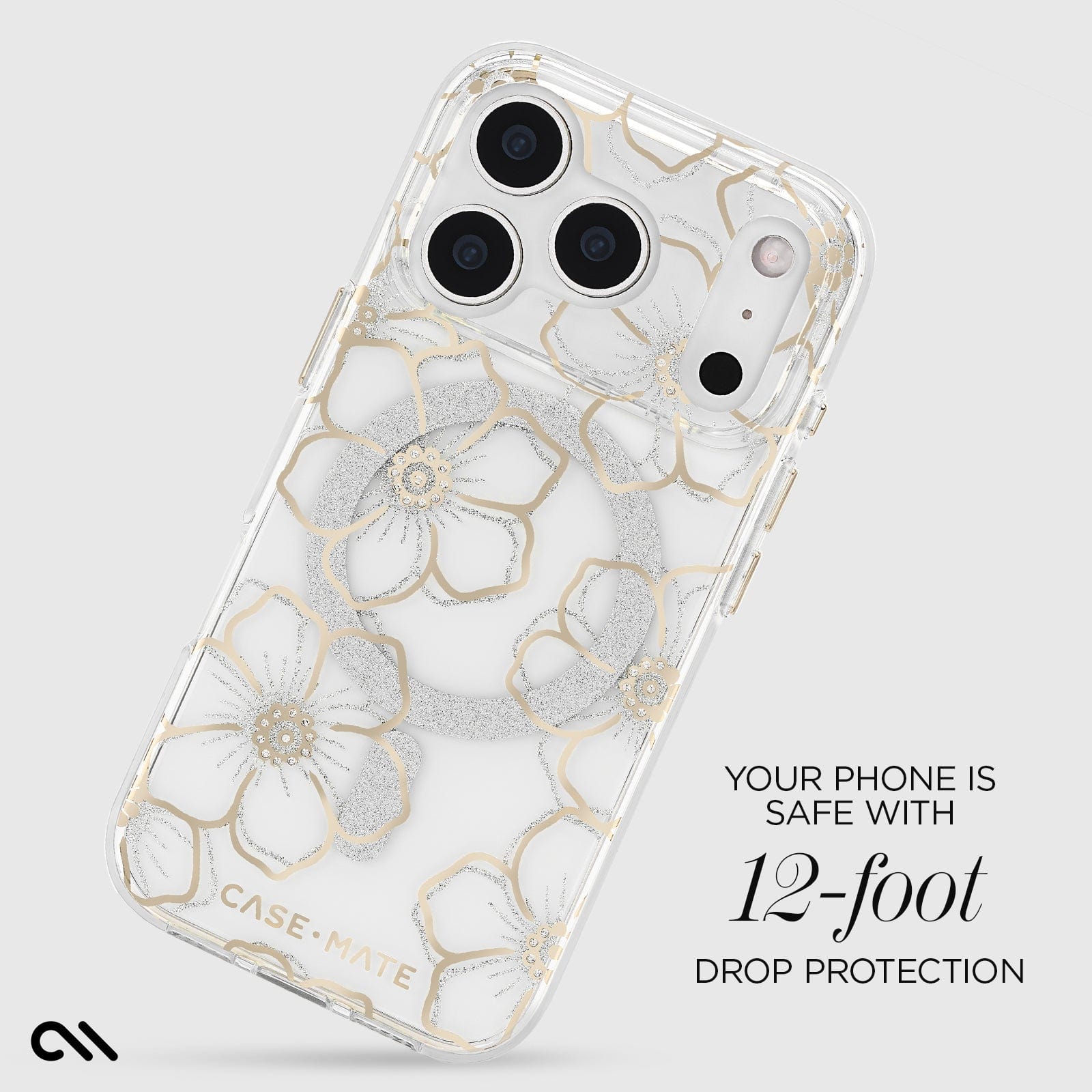 CASE-MATE Phone Cases Floral Gems MagSafe coque iPhone 17 Pro