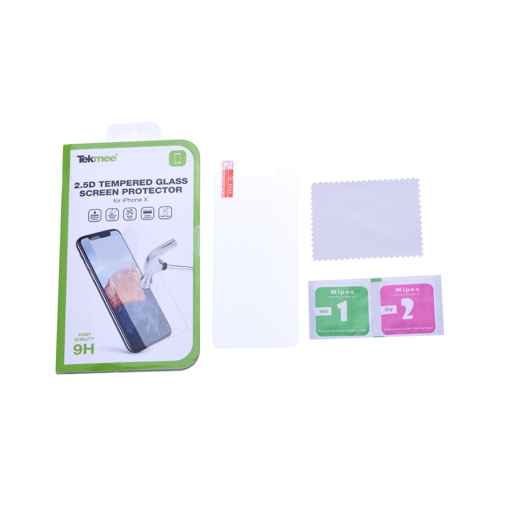 Tekmee Protections d'écran et coques iPhone X verre trempé 9H