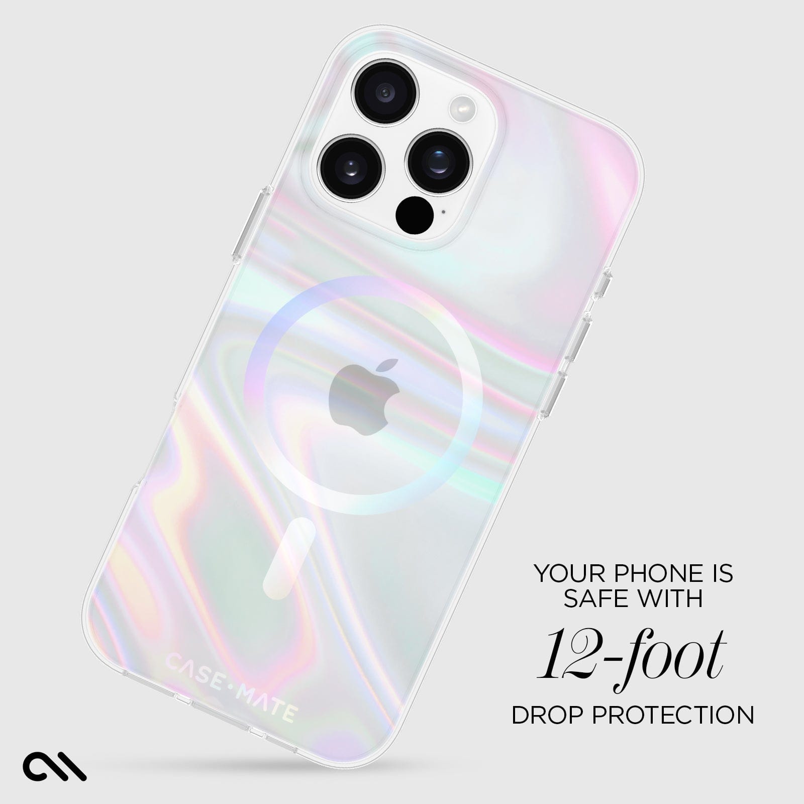 CASE-MATE Phone Cases Soap Bubble MagSafe iPhone 16 Pro Max coque irisée