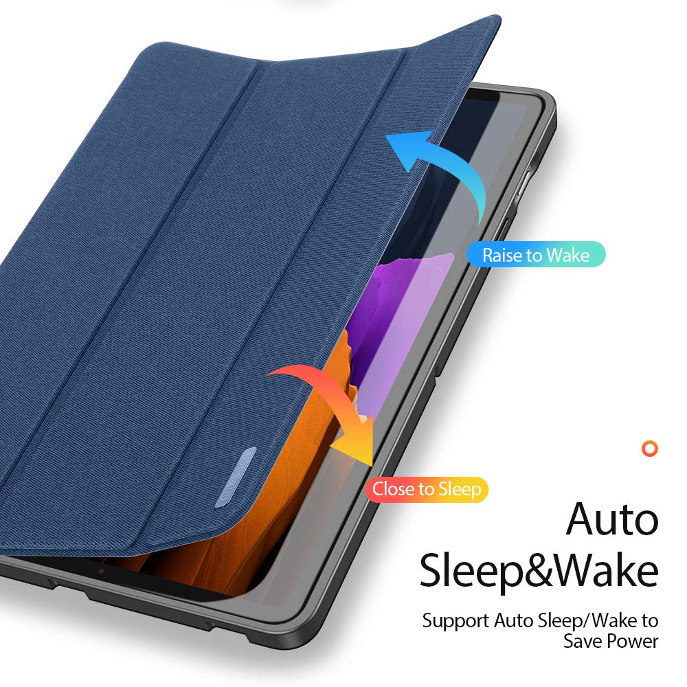 Dux Ducis Domo Series étui Tab S8+ S7 FE S7+ bleu support