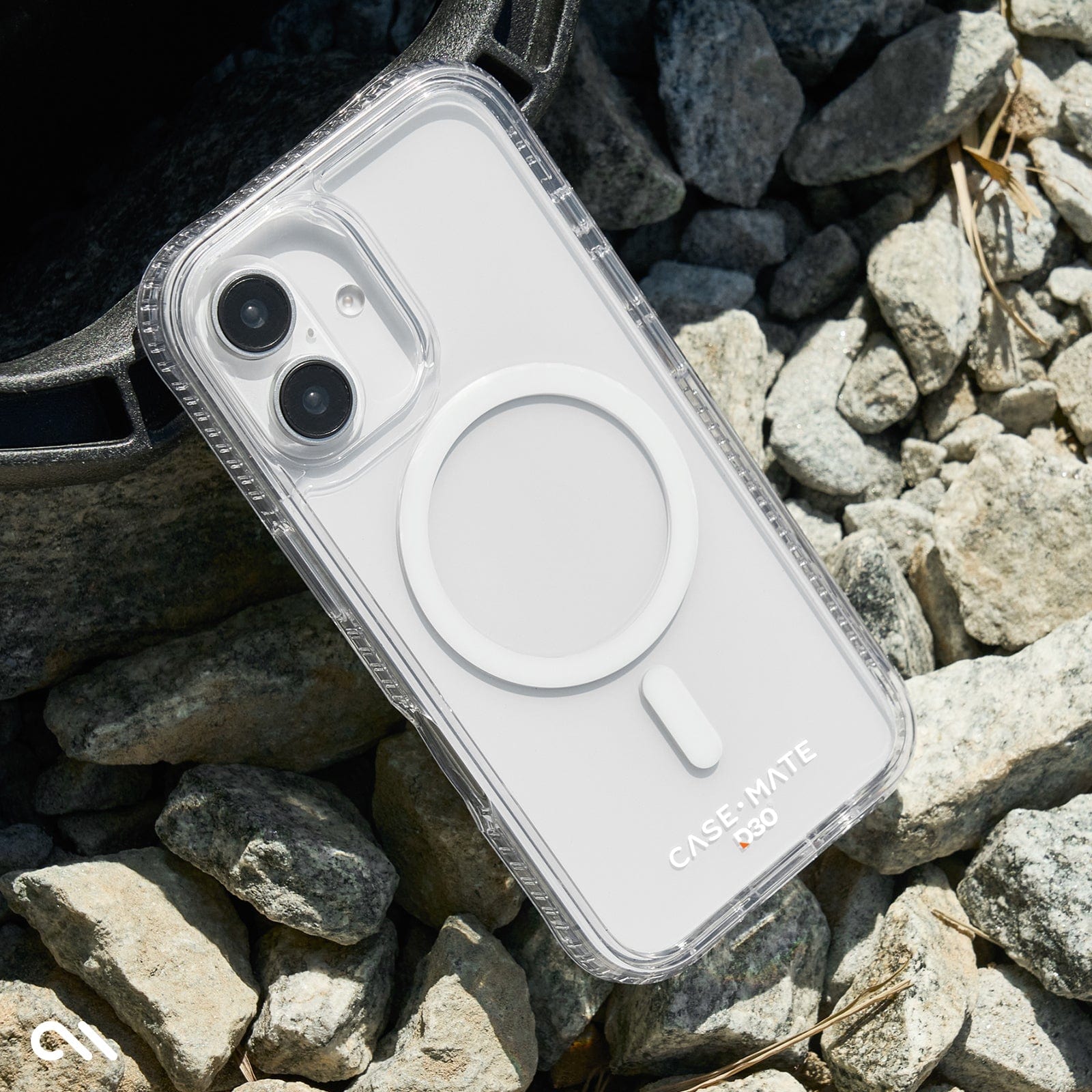 CASE-MATE Tough D3O Clear MagSafe coque iPhone 16 Plus transparente antichoc