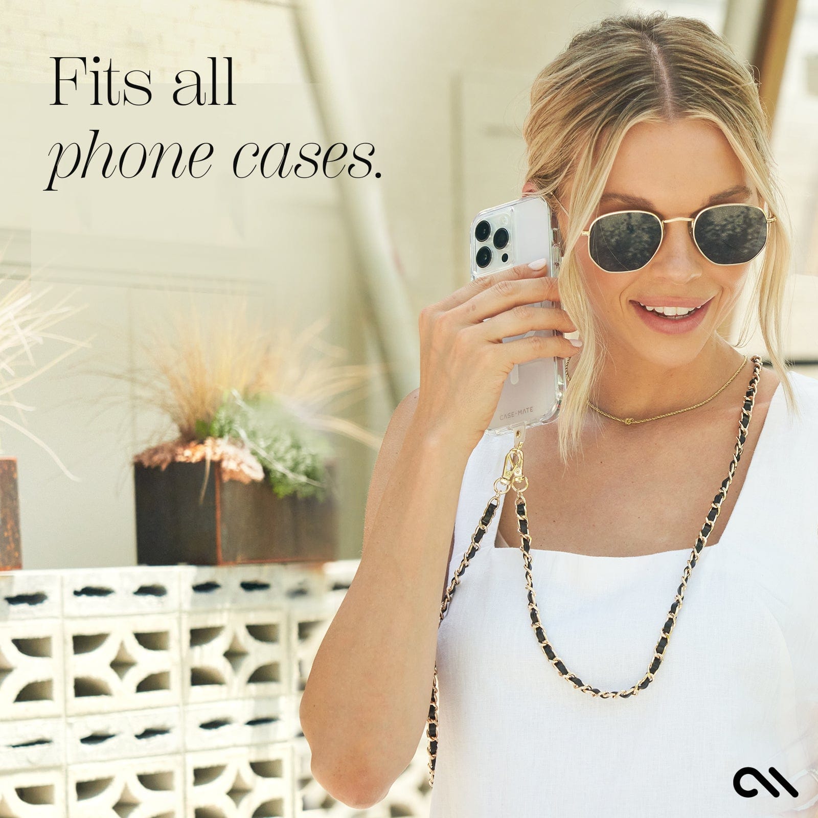 CASE-MATE Phone Accessories Phone Crossbody bandoulière Gold/Black