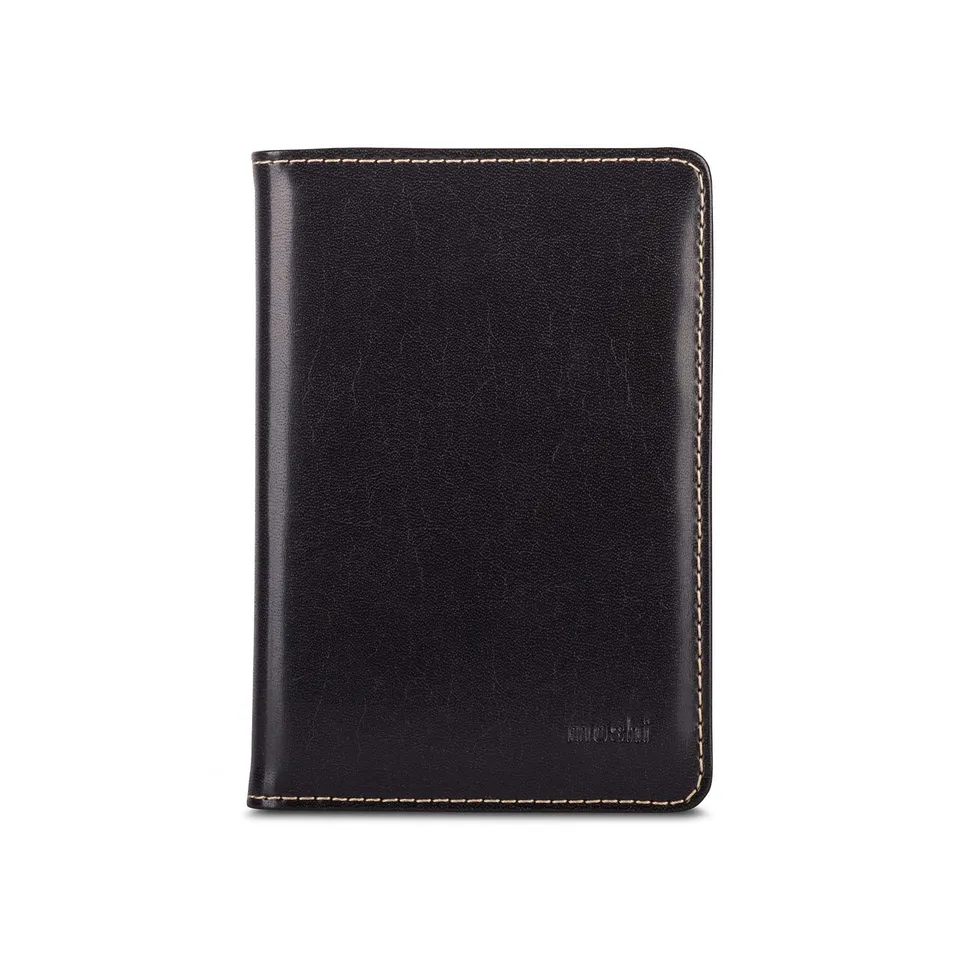 MOSHI Card Holders and Keychains Vegan Leather Passport Holder porte-passeport Oak Brown