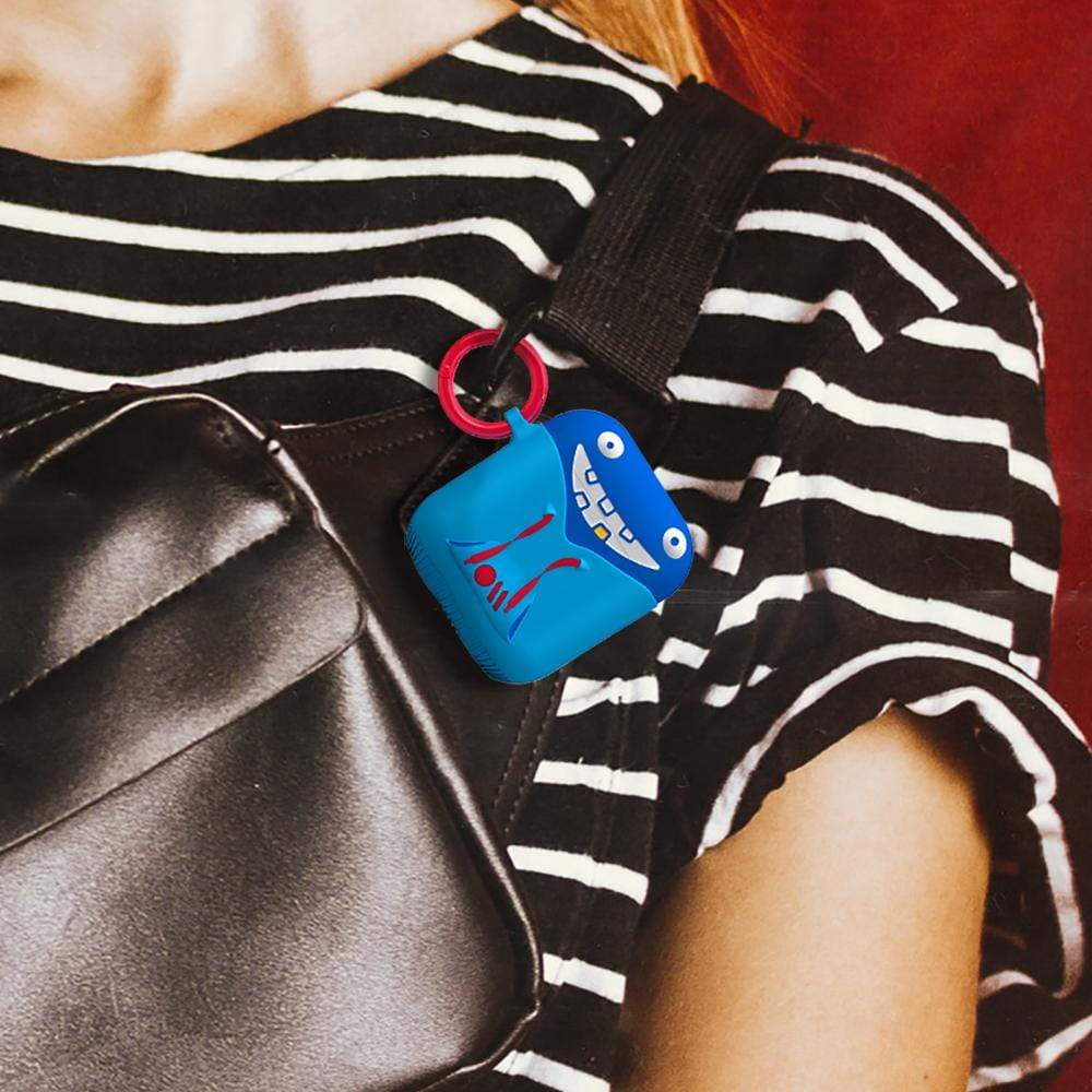 CASE-MATE AirPods Cases Creatures (Tricky) étui noir bleu rouge avec attache