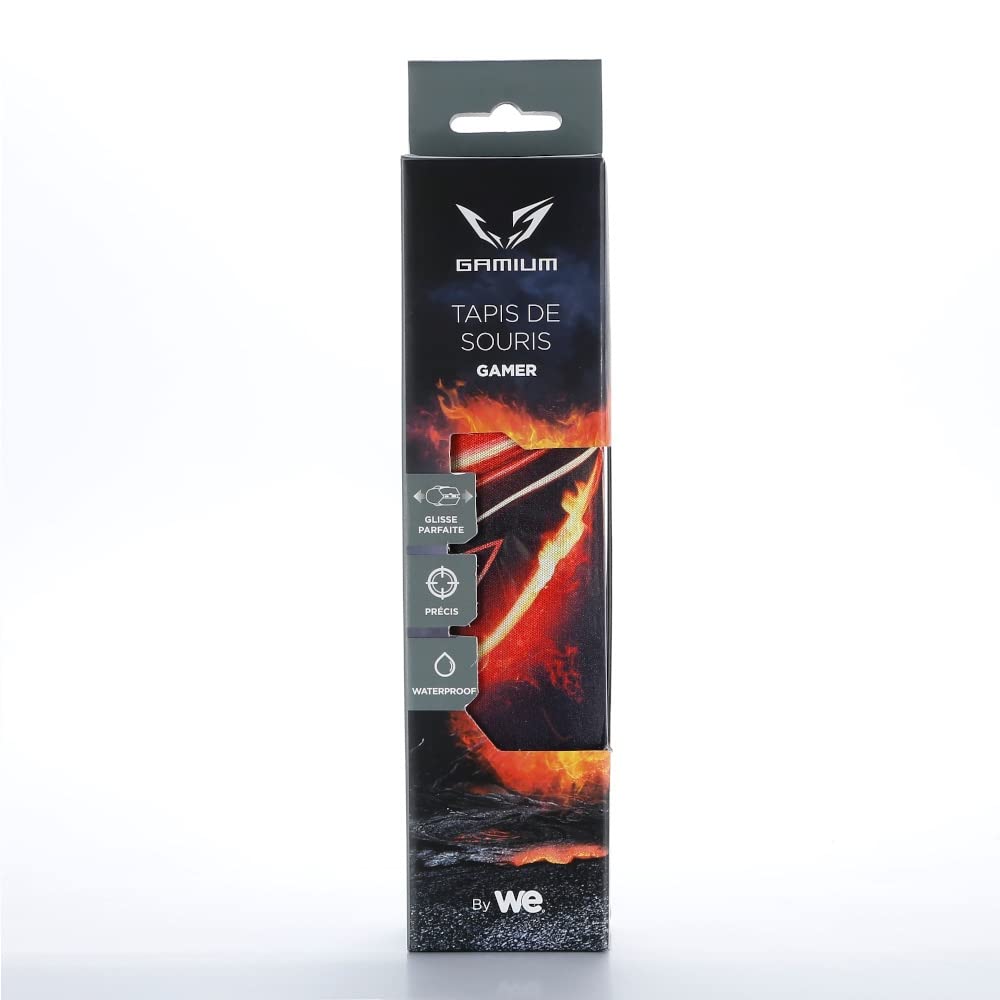 WE GAMIUM Tapis de souris gamer Waterproof 250 x 210 mm antidérapant
