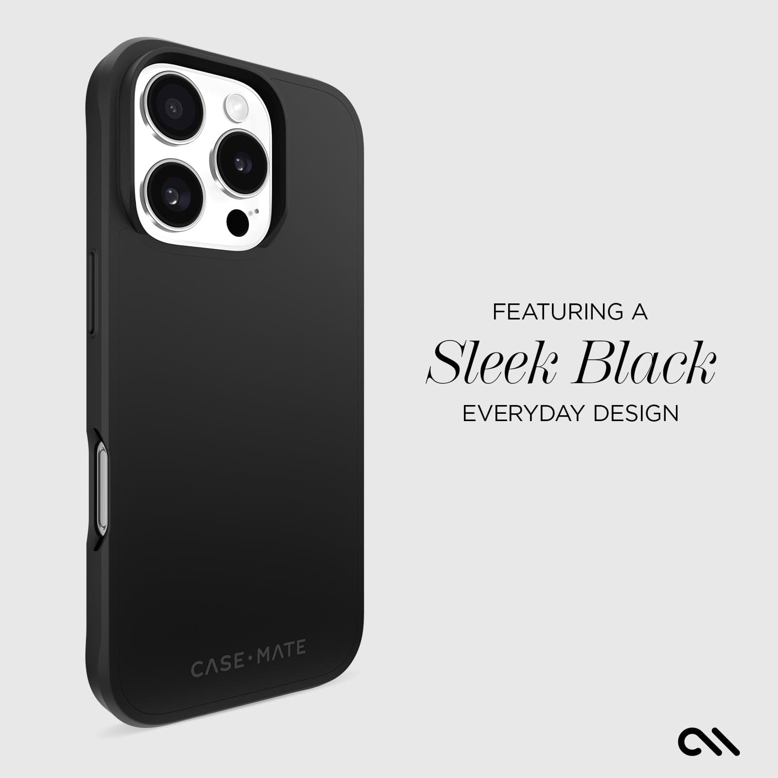 CASE-MATE Phone Cases Tough Black MagSafe coque iPhone 16 Pro noire