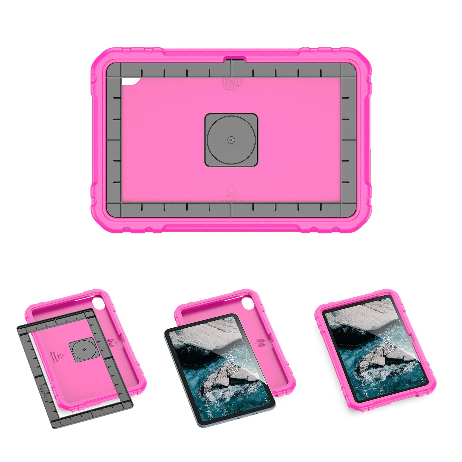 Dux Ducis Panda Series coque Nokia T20 10,4 pouces rose EVA avec poignée