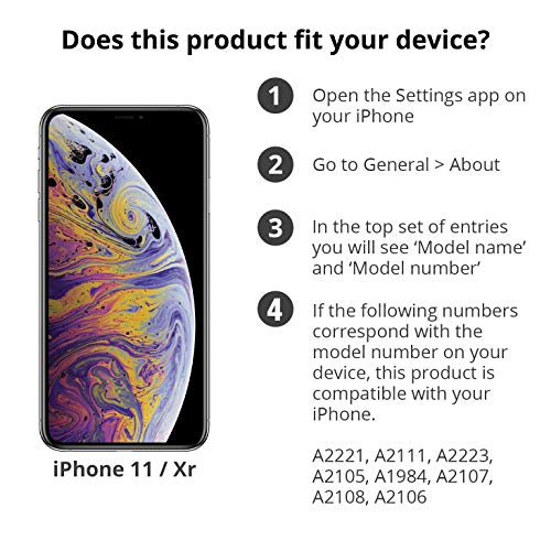 SELENCIA Protection d’écran en verre trempé antibactérien iPhone 11 Pro/Xs/X