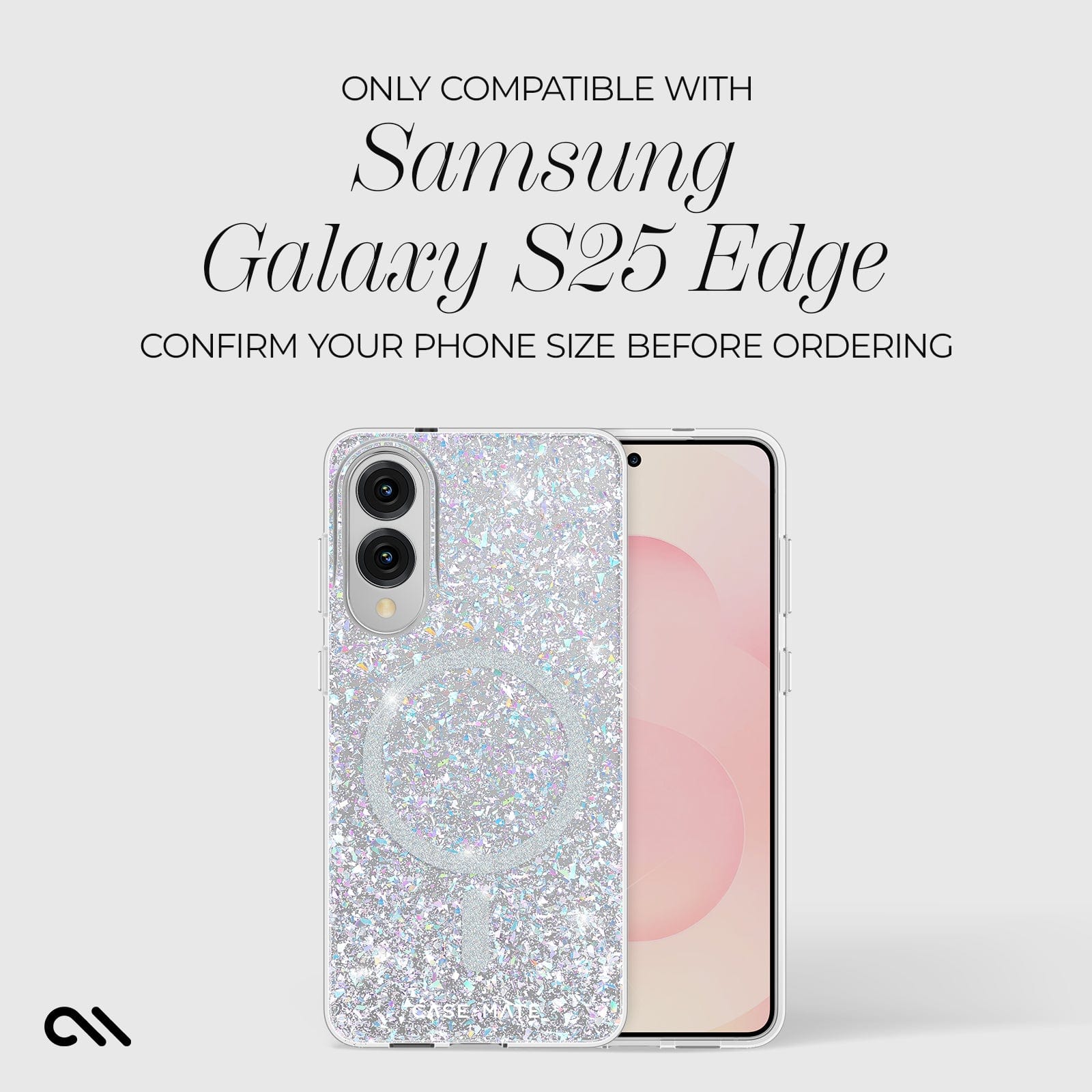 CASE-MATE Phone Cases Twinkle Disco with Magnet Galaxy S25 Edge coque Twinkle Disco