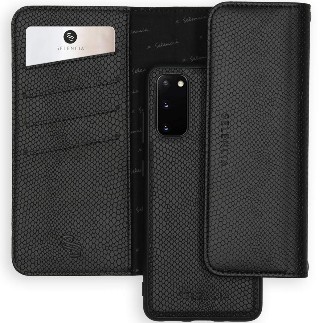 SELENCIA Pochette de protection Tierra étui Samsung Galaxy S20 noir