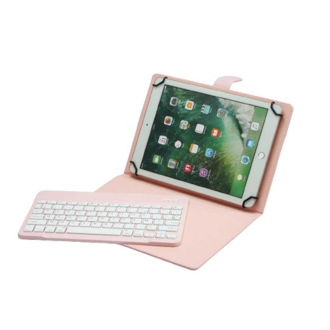 WE WE POP étui universel 9-11 pouces avec clavier Bluetooth rose Azerty
