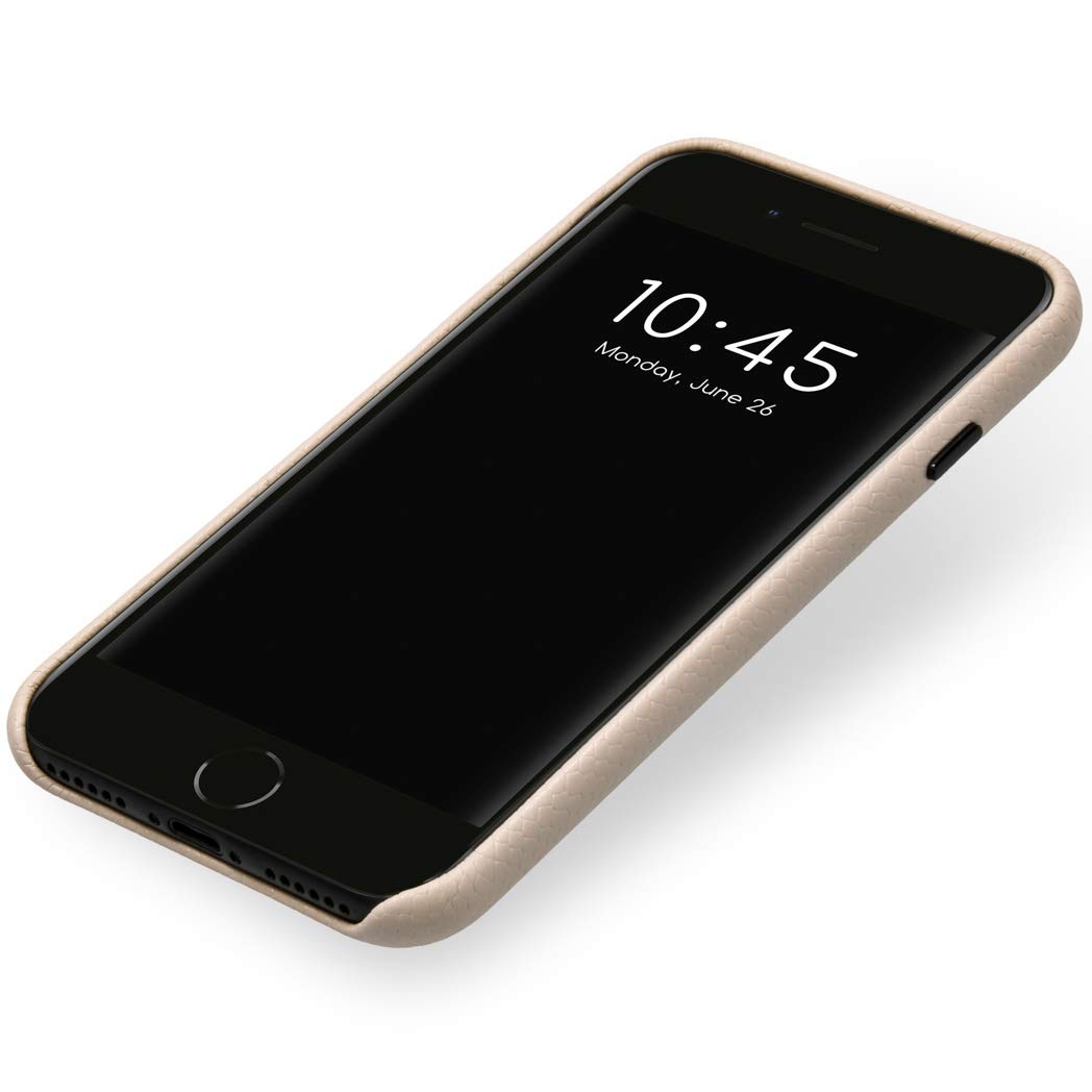 SELENCIA Gaia Snake coque iPhone SE 2020/8/7/6 blanche serpent Qi