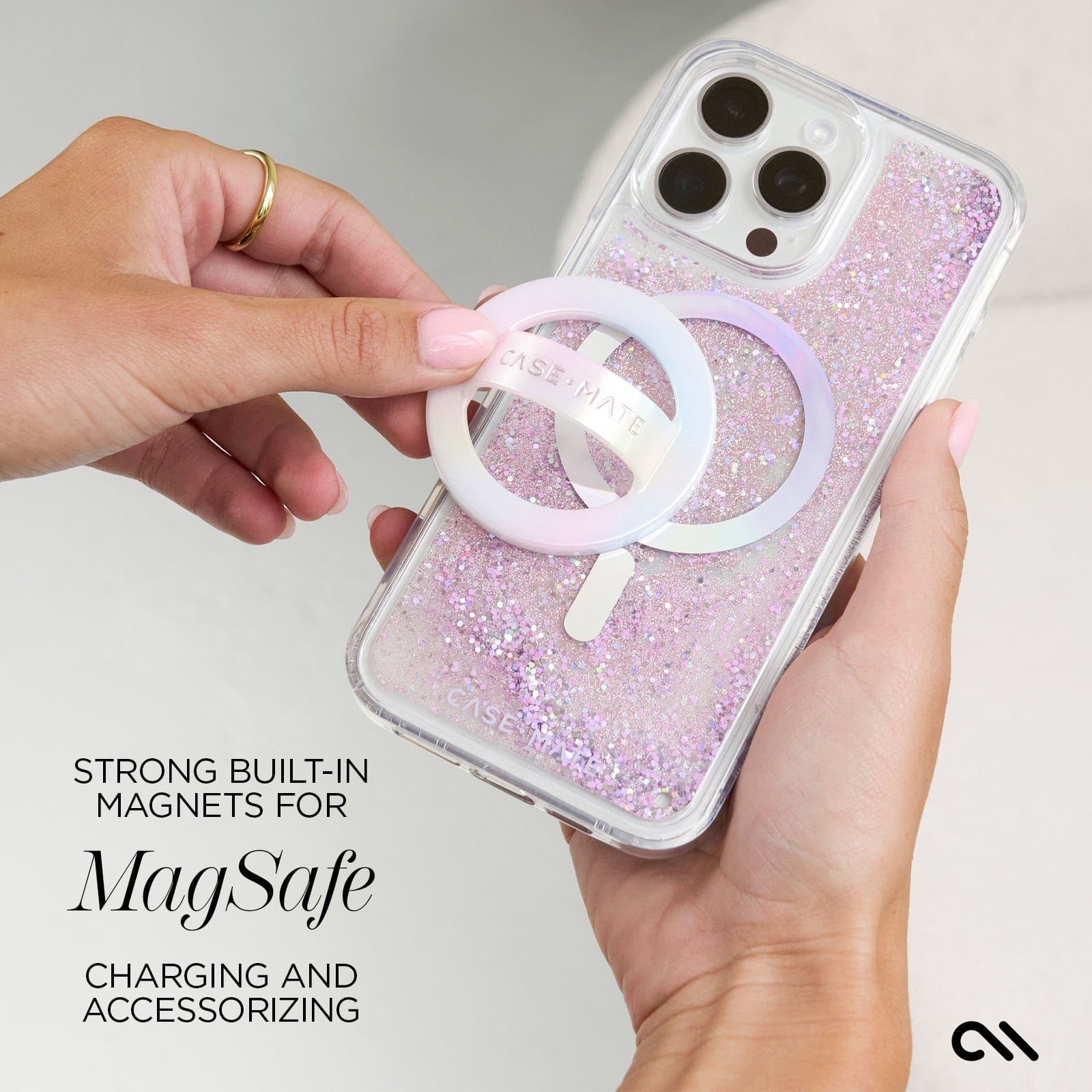 CASE-MATE Phone Cases Waterfall Soap Bubble® MagSafe coque iPhone 16 Pro irisée