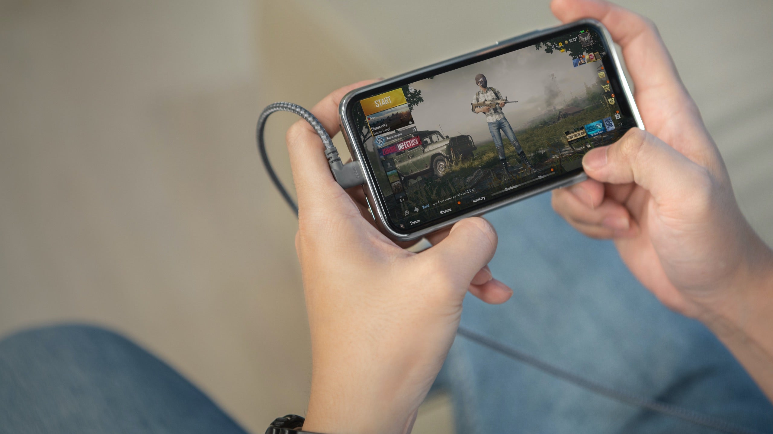MOSHI Cables and Adapters Integra USB-C to Lightning Cable with 90-degree Cable câble 1,5 m gris certifié MFi