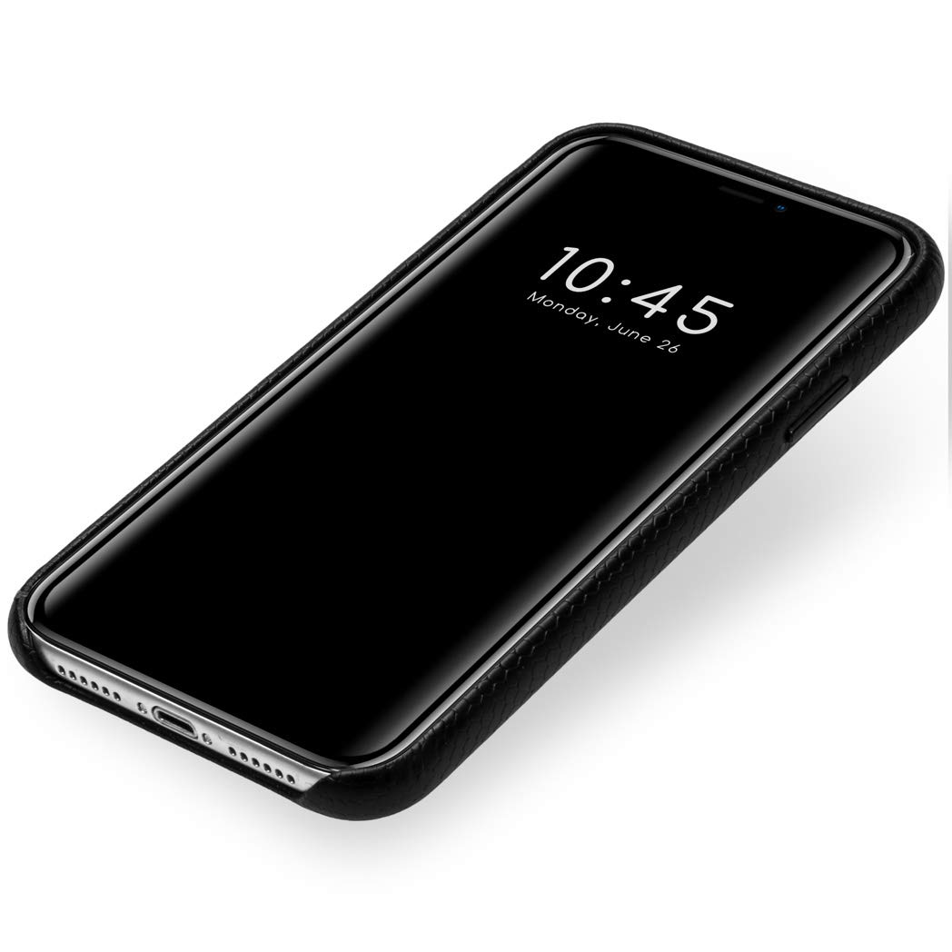 SELENCIA Gaia coque arrière iPhone 11 noire aspect serpent