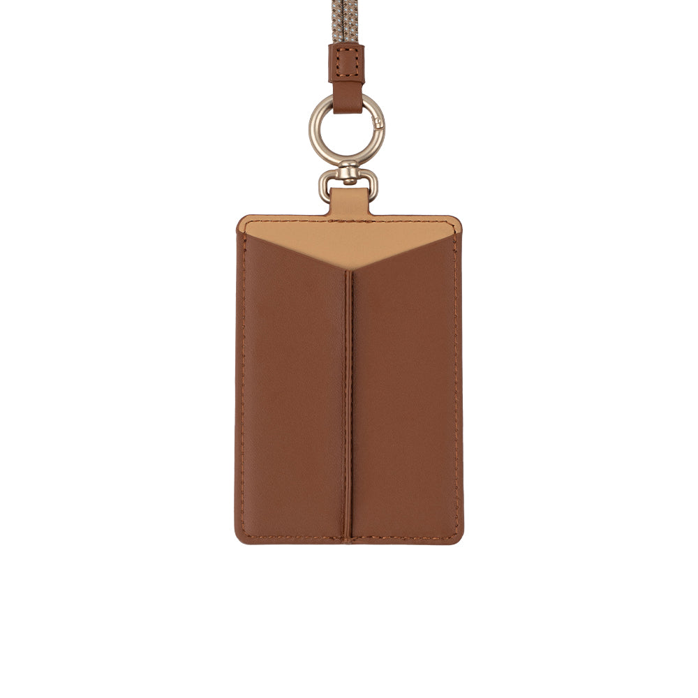 Moshi Card Holders and Keychains Flip ID/Badge Holder porte-badge cuir noir