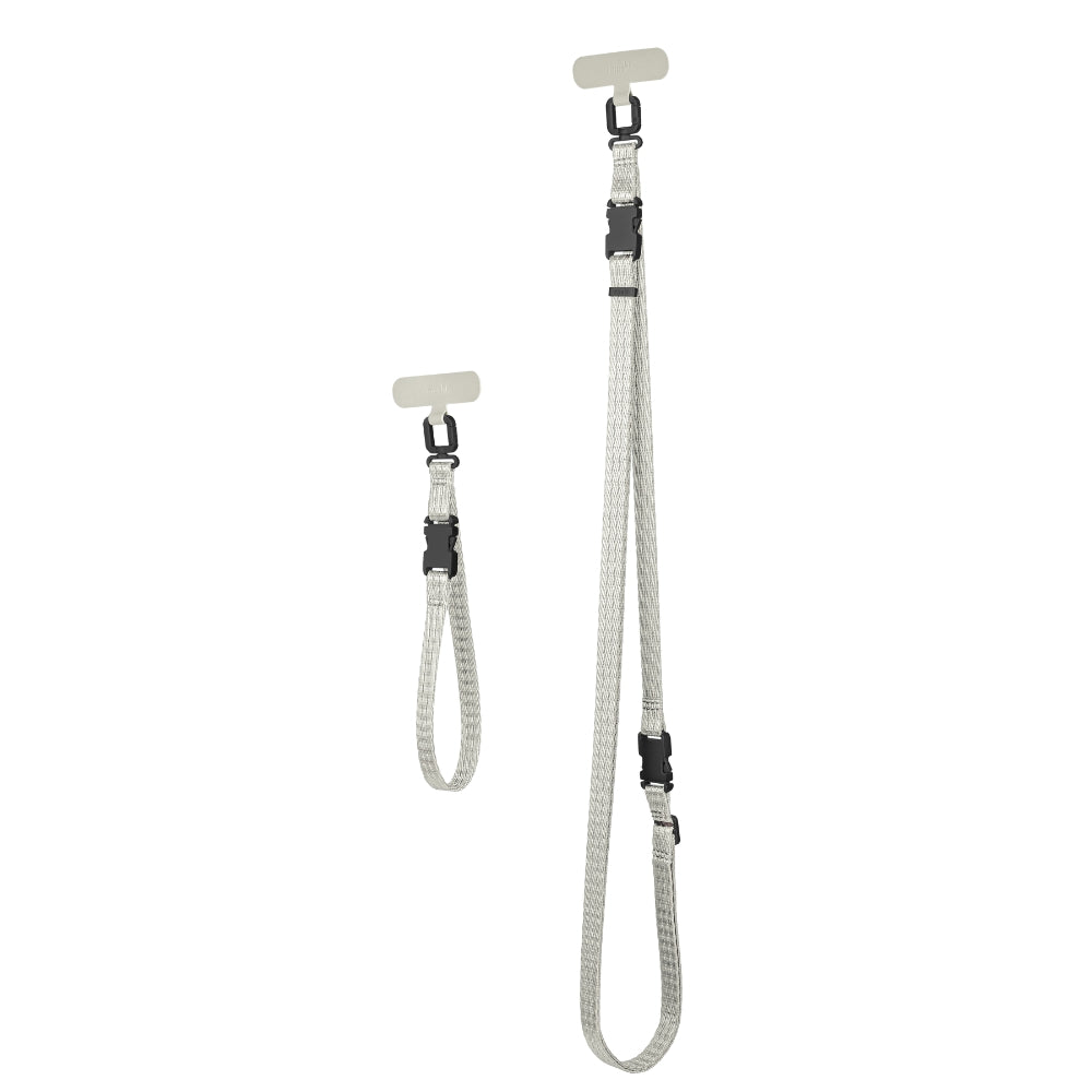 Moshi Accessories 2-in-1 Wrist & Crossbody Strap sangle téléphone blanc brume