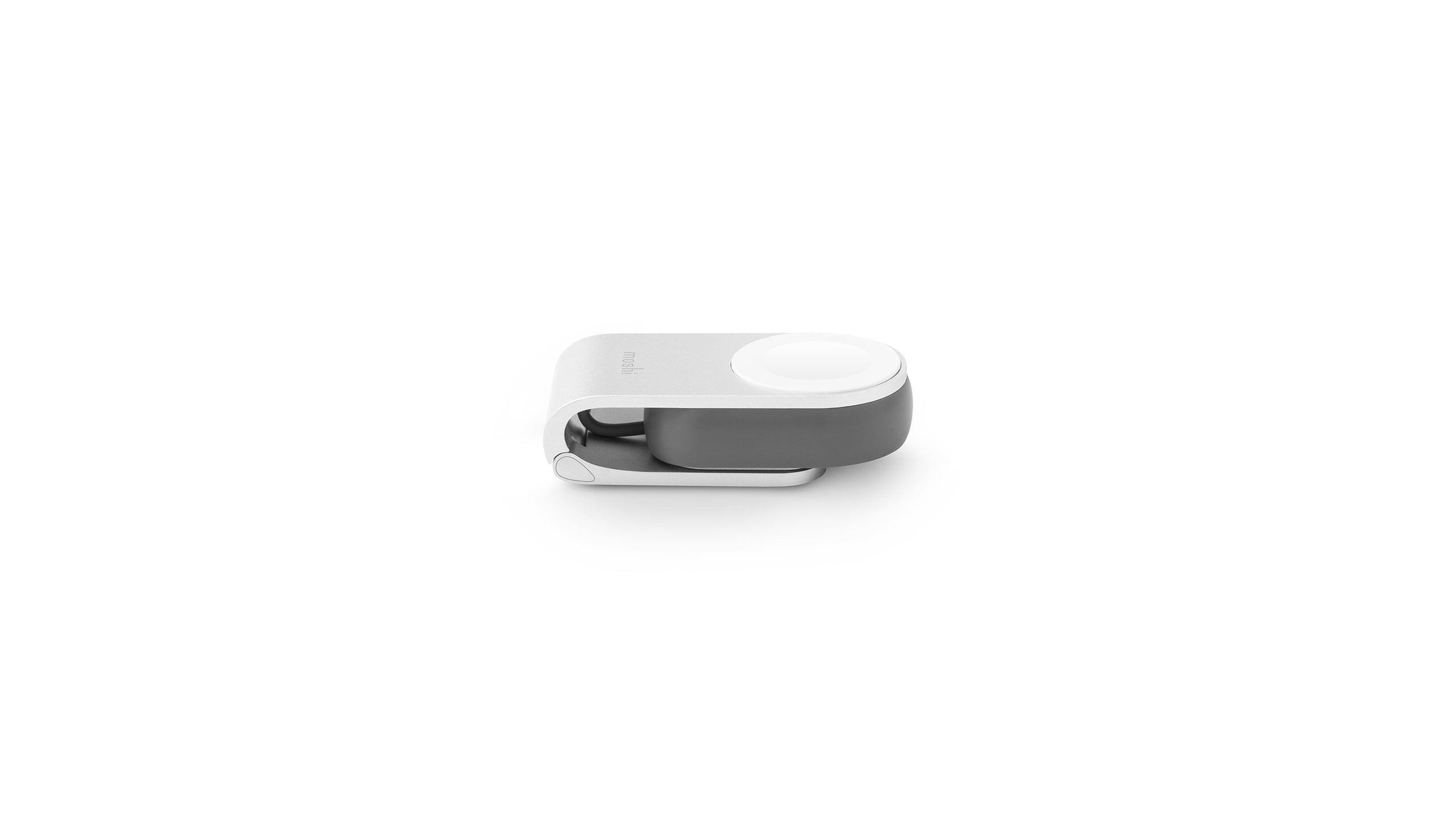 Moshi Chargers Flekto Compact Folding support de charge Apple Watch argent