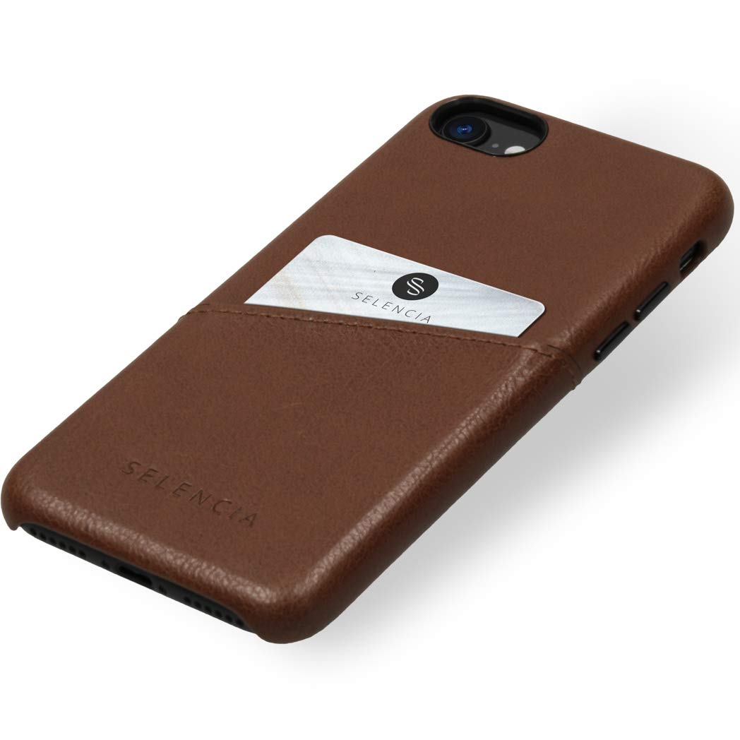 SELENCIA Vayu étui pour iPhone 11 marron avec porte-carte