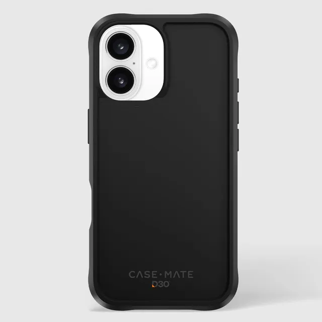 CASE-MATE Phone Cases Tough D3O® Black MagSafe coque iPhone 16 noire antichute 4,9 m