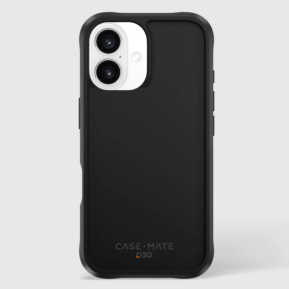 CASE-MATE Phone Cases Tough D3O® Black MagSafe coque iPhone 16 noire antichute 4,9 m