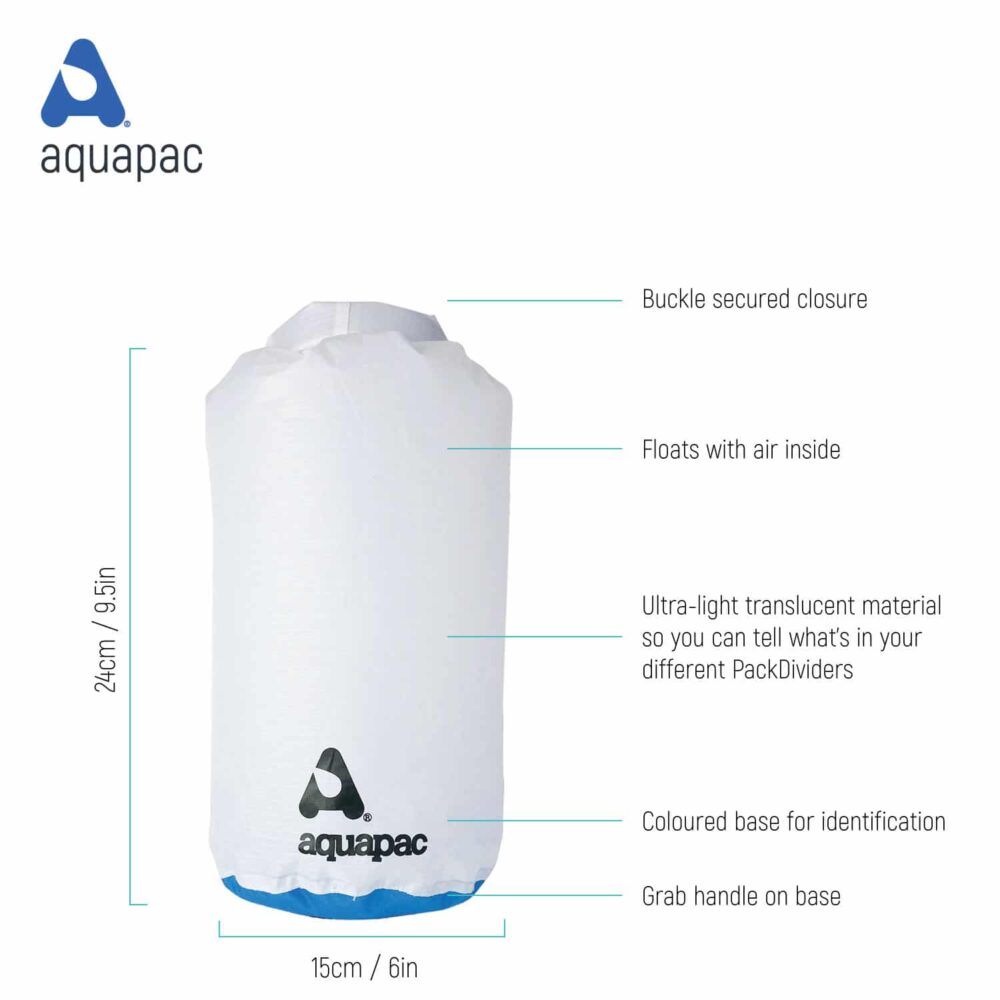 Aquapac Drybags & Pack Dividers Pack Divider Drybags sac étanche 2 L jaune IPX6