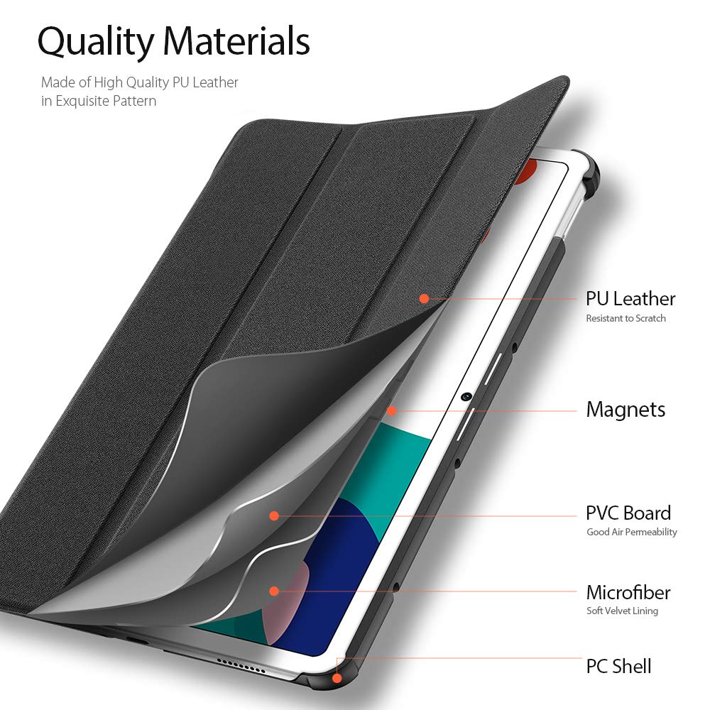 Dux Ducis Domo Series coque Huawei MatePad 10.4 noire support