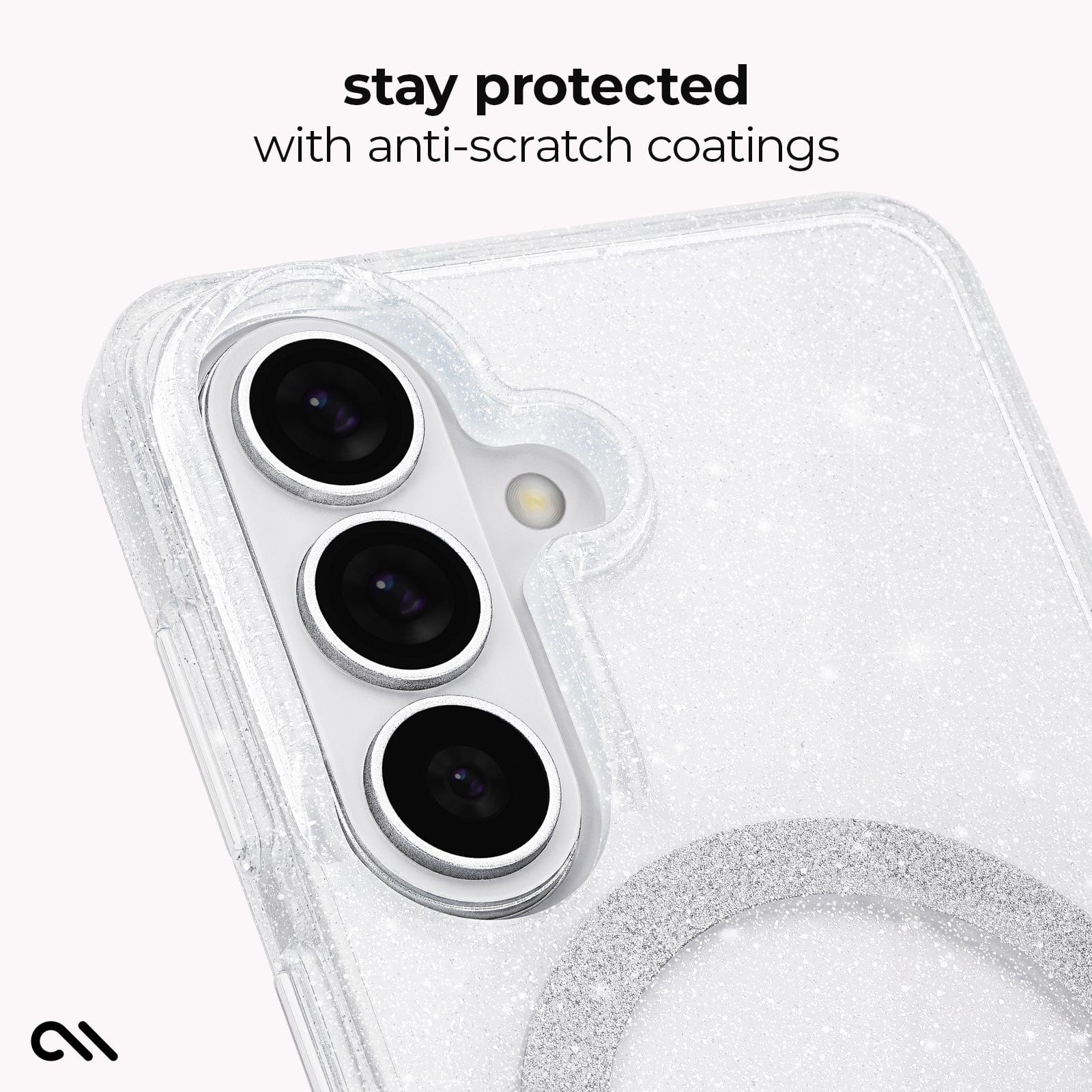 CASE-MATE Phone Cases Sheer Twinkle Silver coque argentée