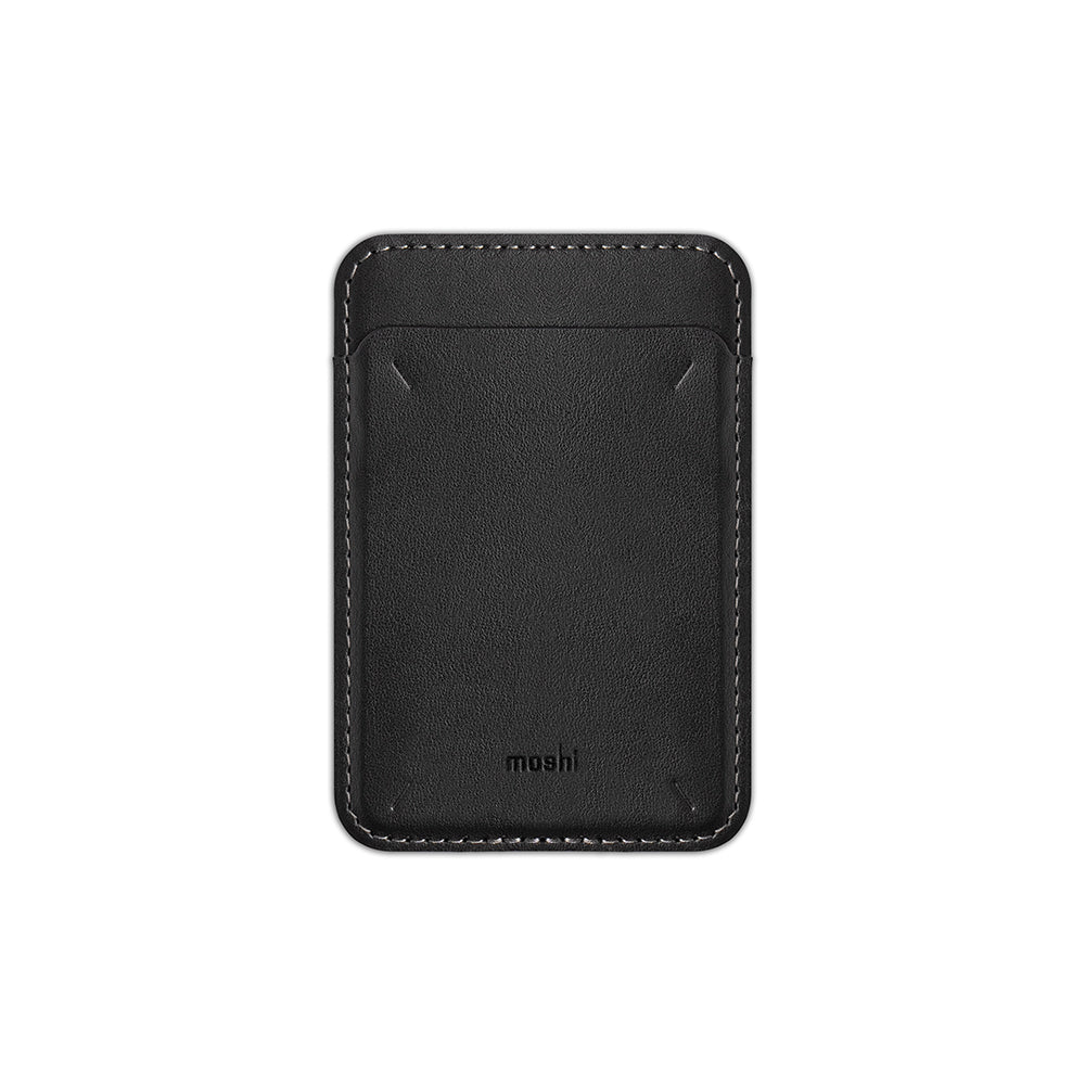 Moshi Wallets Magnetic Slim Wallet (MagSafe & Qi2 Compatible) portefeuille Midnight Black