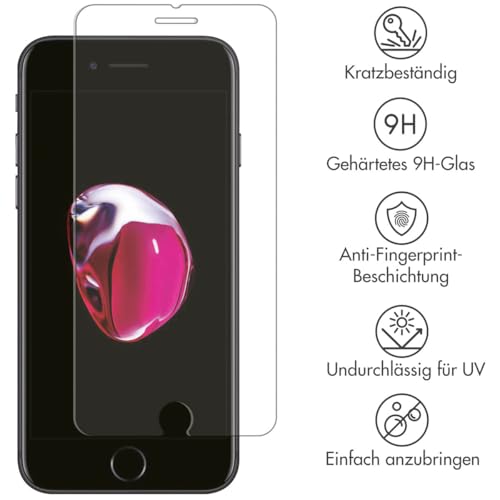 SELENCIA Protection d’écran en verre trempé iPhone 8 Plus 7 Plus transparent