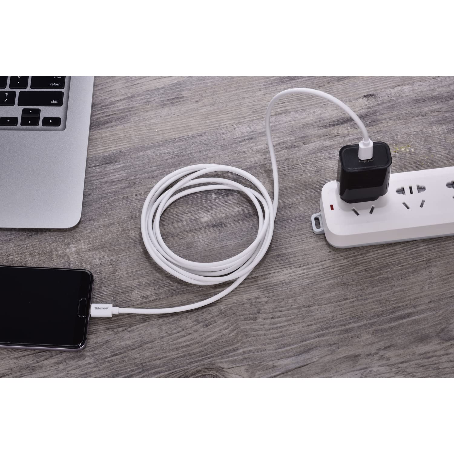 Tekmee Câbles de charge Type-C/Type-C câble 2 m, 100 W