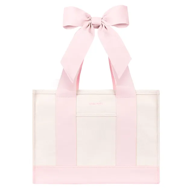 CASE-MATE Jelly Totes Canvas Tote Bag sac cabas en toile Oxford Navy Bow