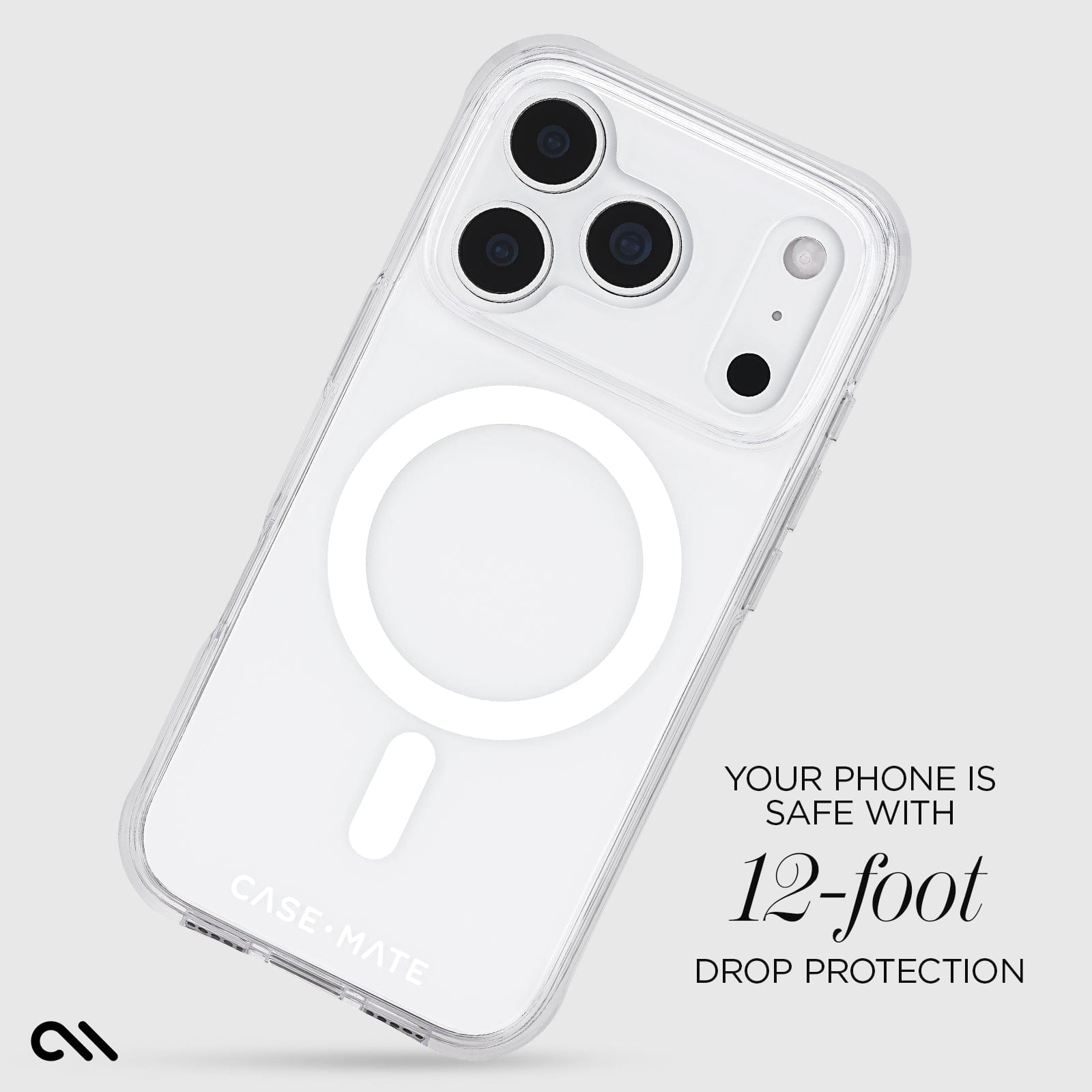 CASE-MATE Tough Clear MagSafe coque iPhone 17 Pro transparente antichoc
