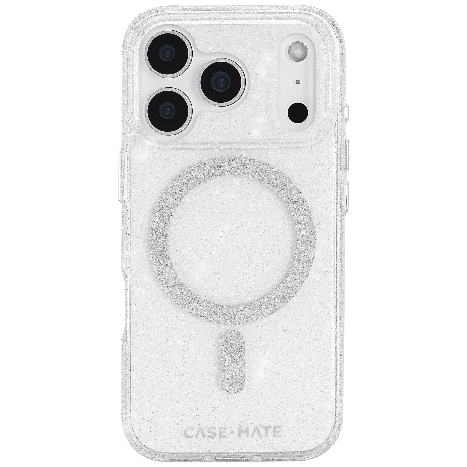 CASE-MATE Phone Cases Sheer Twinkle Silver MagSafe coque argent iPhone 17 Pro