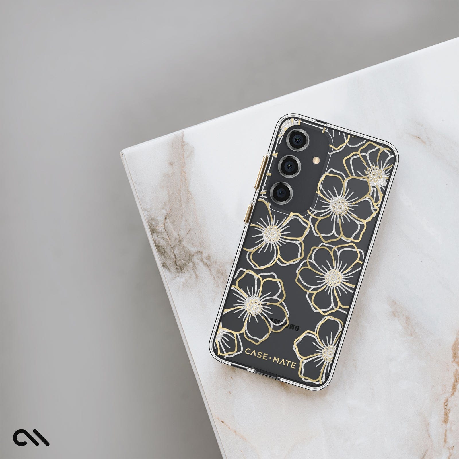 CASE-MATE Phone Cases Floral Gems Galaxy S24 coque fleurs
