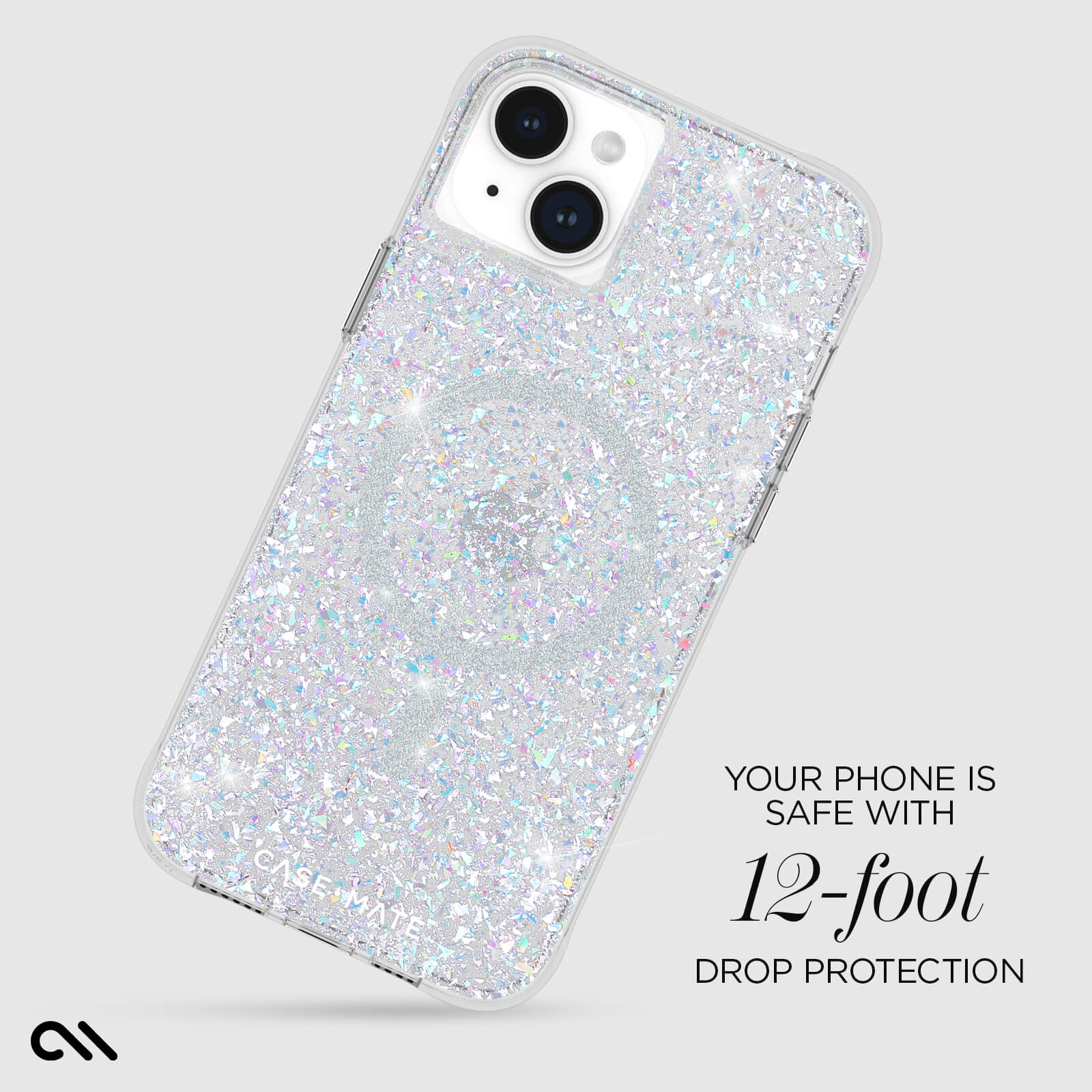 CASE-MATE Phone Cases Twinkle Disco MagSafe coque iPhone 15 Plus irisée