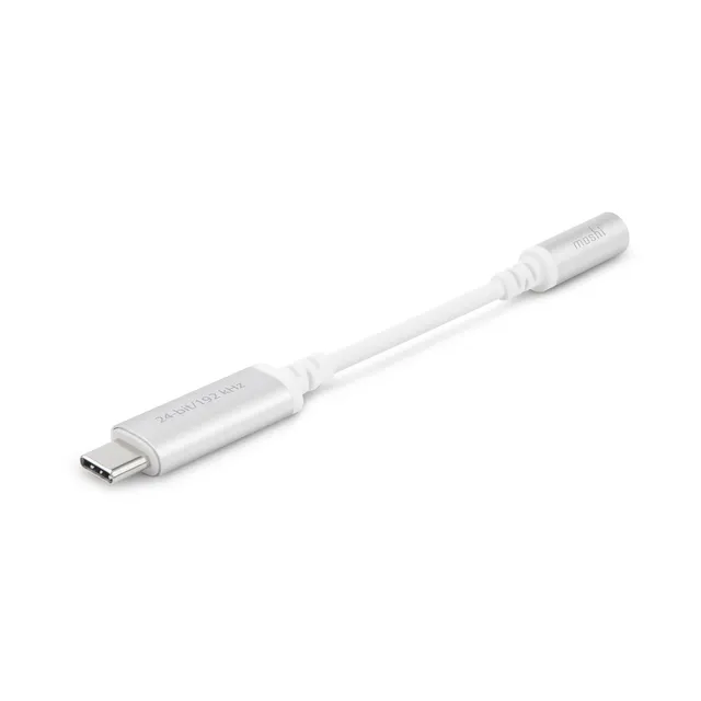 Moshi Cables and Adapters USB-C to 3.5 mm Digital Audio Adapter adaptateur audio argent